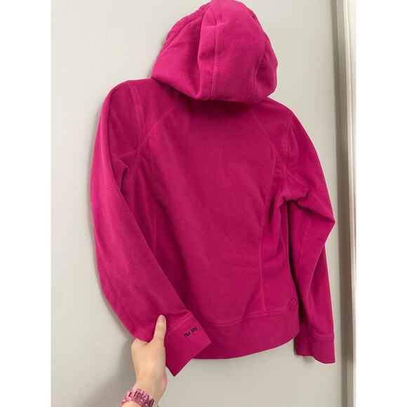 The North Face Barbie Hot Pink Outdoorsy Lounge Fleece 1/4th Zip Hoodie Jacket M - Picture 10 of 10